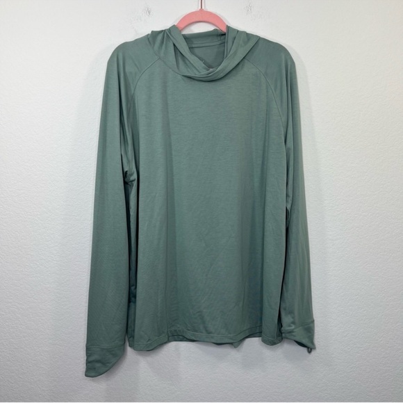 NWOT FREE FLY Bamboo Lightweight Hoodie II Ocean Mist UPF 20 Sun Protection XL - Picture 2 of 8